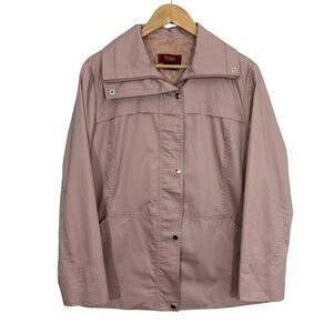 Vedat Istanbul Lightweight Jacket Womens M Dusty Rose Pink Light Coat EUC